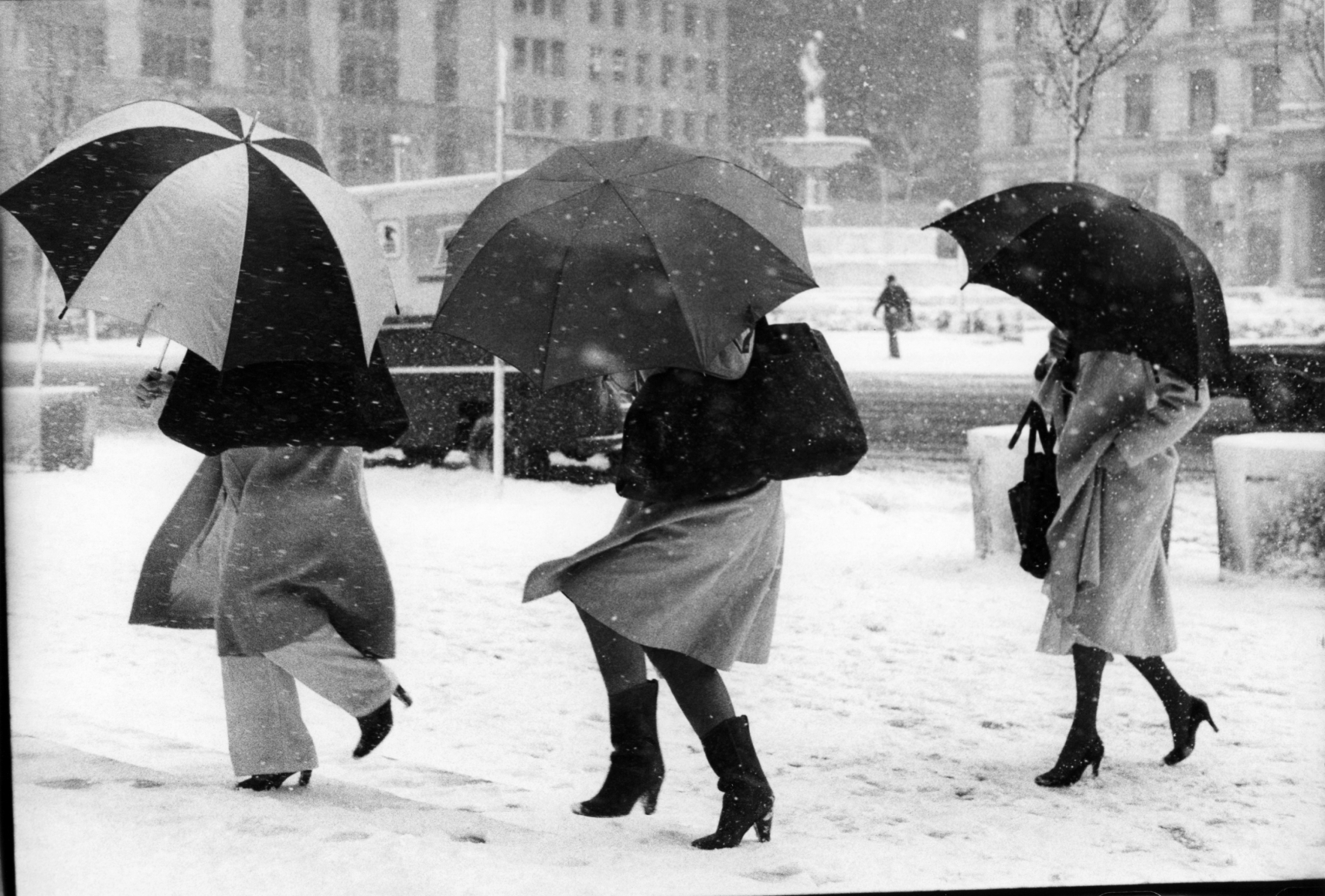 Bill Cunningham - Untitled, New York City, c. 1981 Gelatin silver print, printed c. 1981 ; Bruce Silverstein Gallery