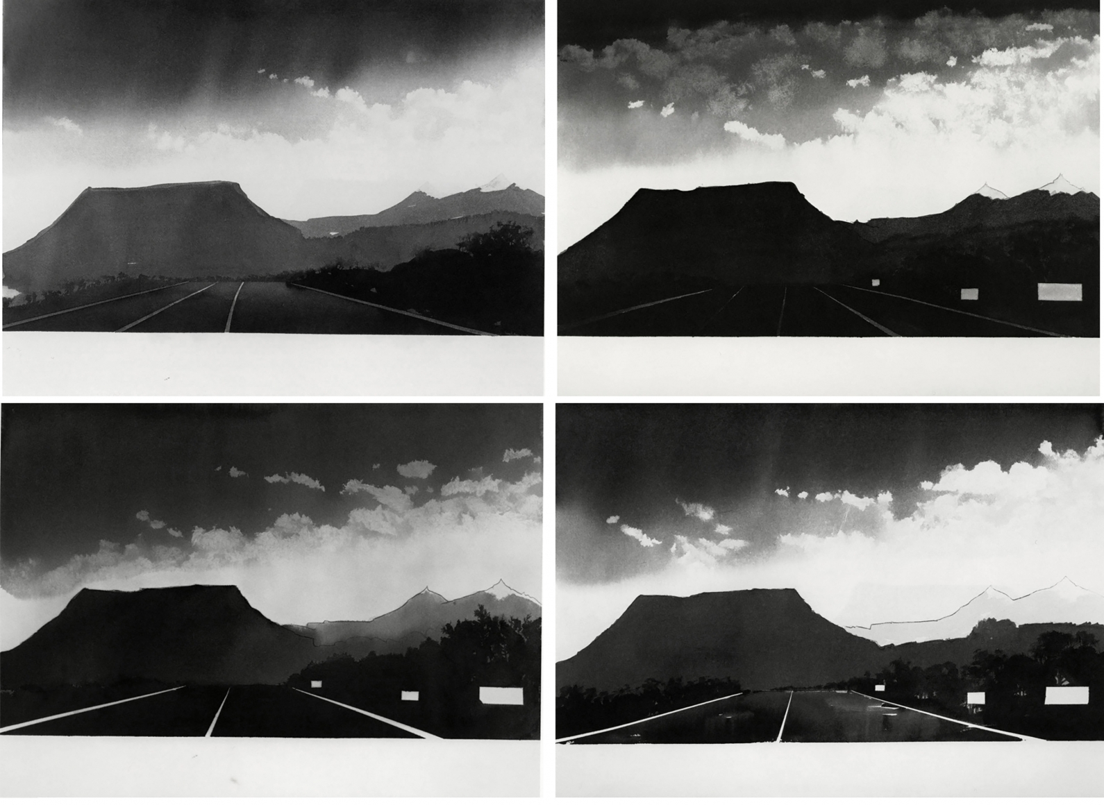 Alfred Leslie, Near Gallup, New Mexico (from 100 Views Along the Road), 1981