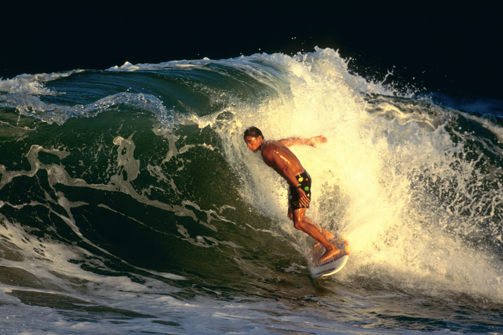 Walter Iooss, Jr. -
Kelly Slater, Melbourne Beach, FL, 1990 | Bruce Silverstein Gallery