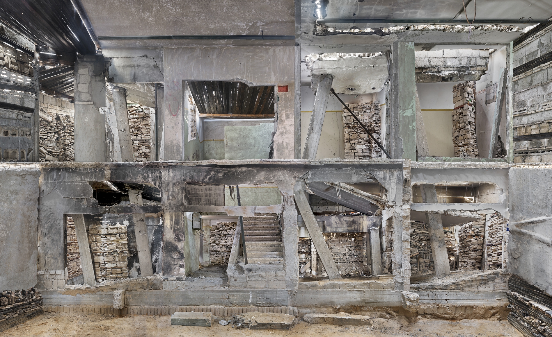 Marjan Teeuwen - Destroyed House Gaza 3, 2017 | The Armory 2020 | Bruce Silverstein Gallery
