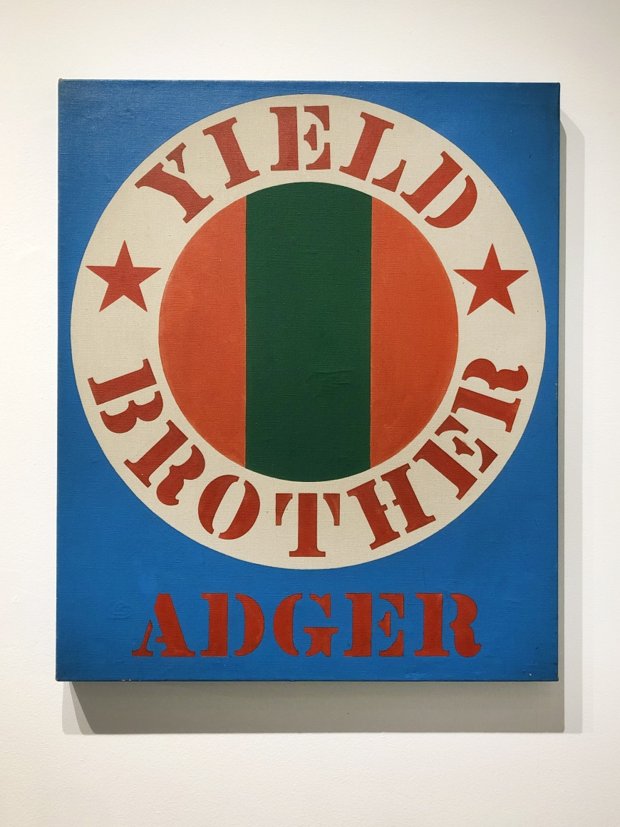 Robert Indiana, Yield, Brother Adger, 1966