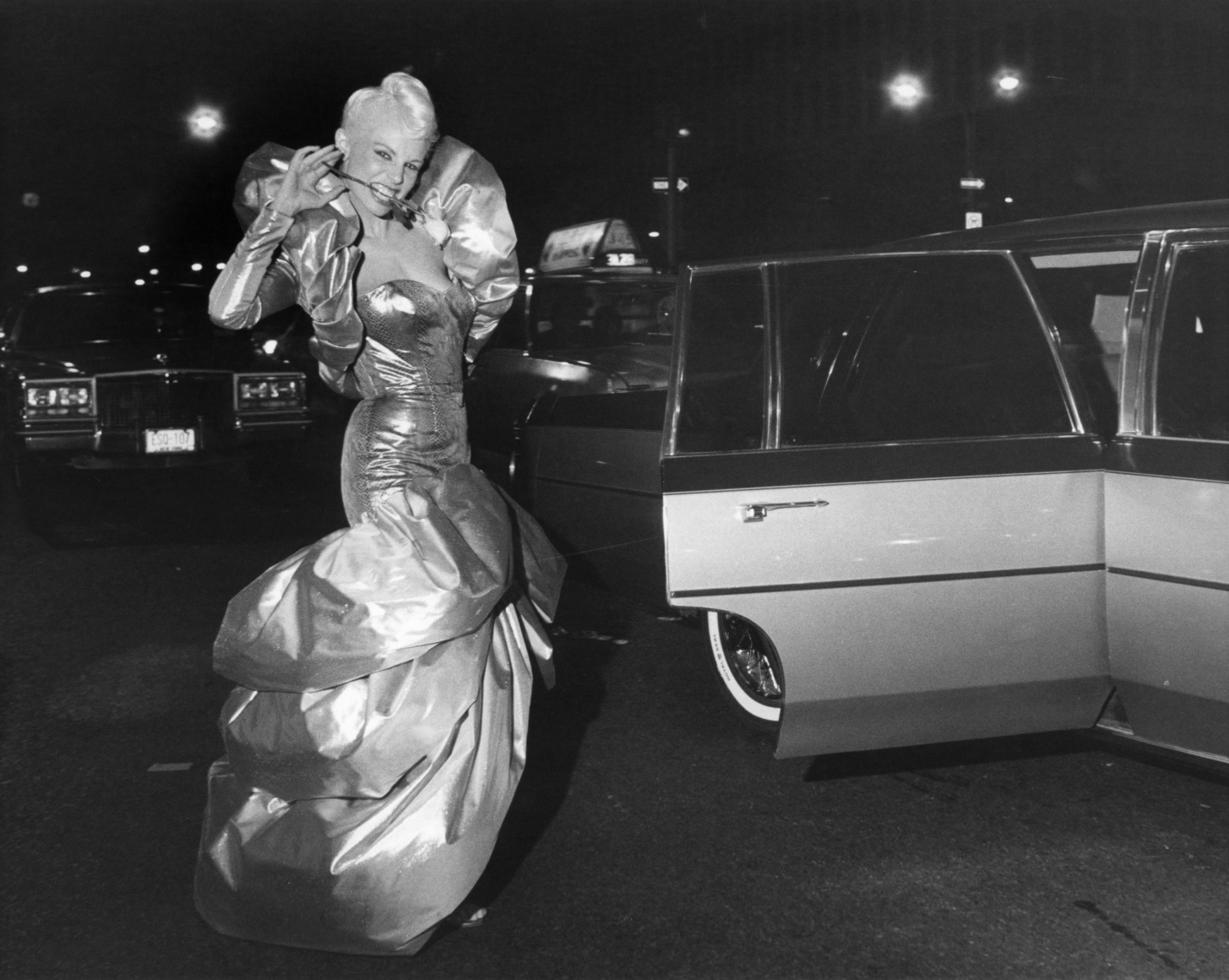 Bill Cunningham - Waldorf Hotel, Paris Ball, October 1980 Gelatin silver print, printed c. 1980 ; Bruce Silverstein Gallery