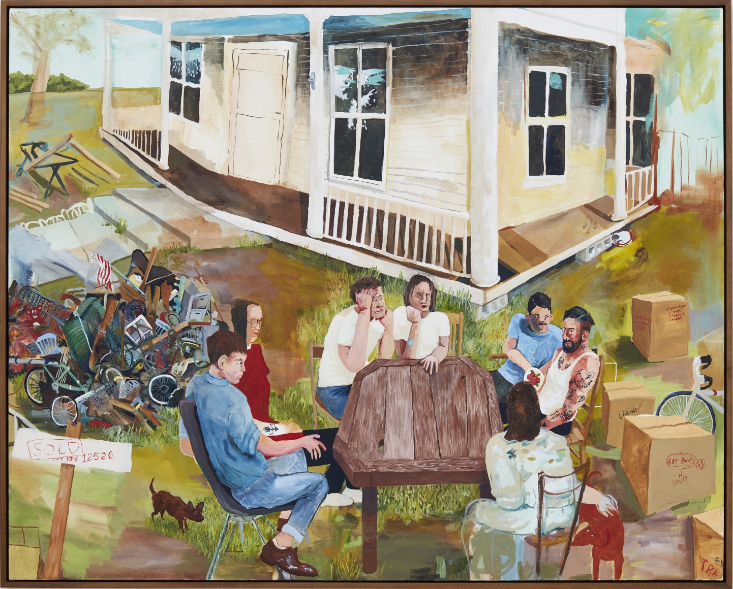 Celeste Dupuy-Spencer Closing Party (Hit the North), 2016 Oil on canvas 48 x 60 x 2 in 121.9 x 152.4 x 5.1 cm (CDS16.003)