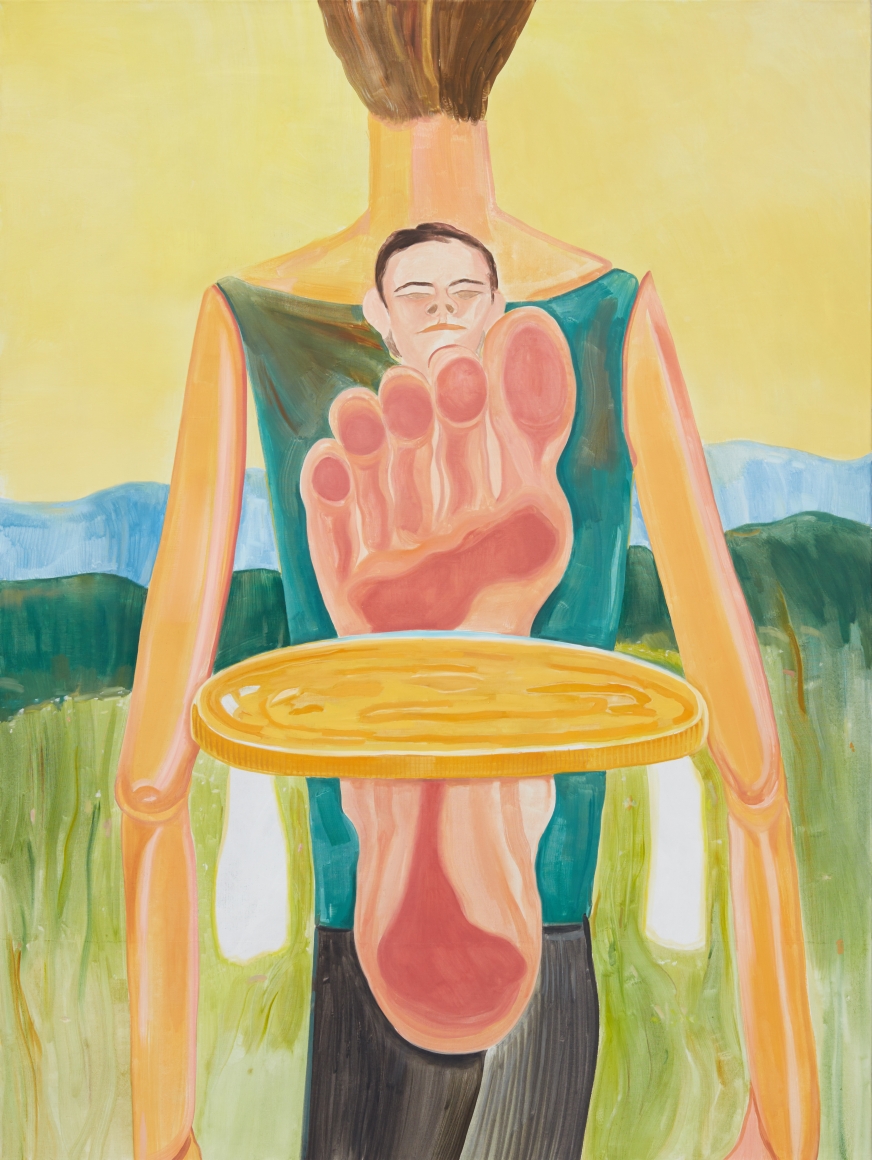 Tomasz Kowalski, Untitled (Coin), 2018. Oil on canvas, 78 3/4 x 59 1/8 x 1 5/8 in, 200 x 150 x 4 cm (TKO18.005)