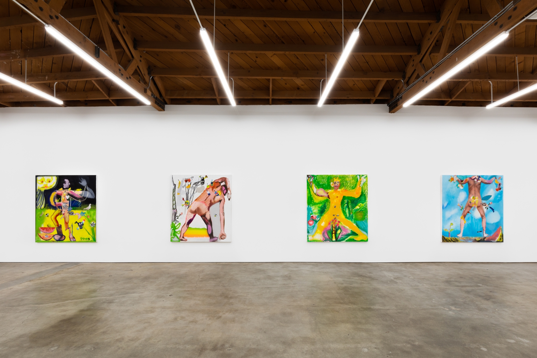 Installation View 9 of Alessandro Pessoli The Woodstock's Boy (November 9–December 21, 2019), Nino Mier Gallery, Los Angeles, CA
