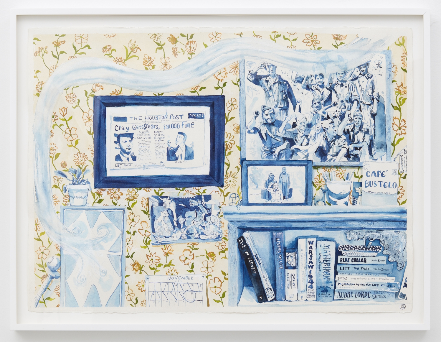 Celeste Dupuy-Spencer Veterans Day, 2016 Ink and watercolor on paper 24 x 30 in 61 x 76.2 cm (CDS16.005)