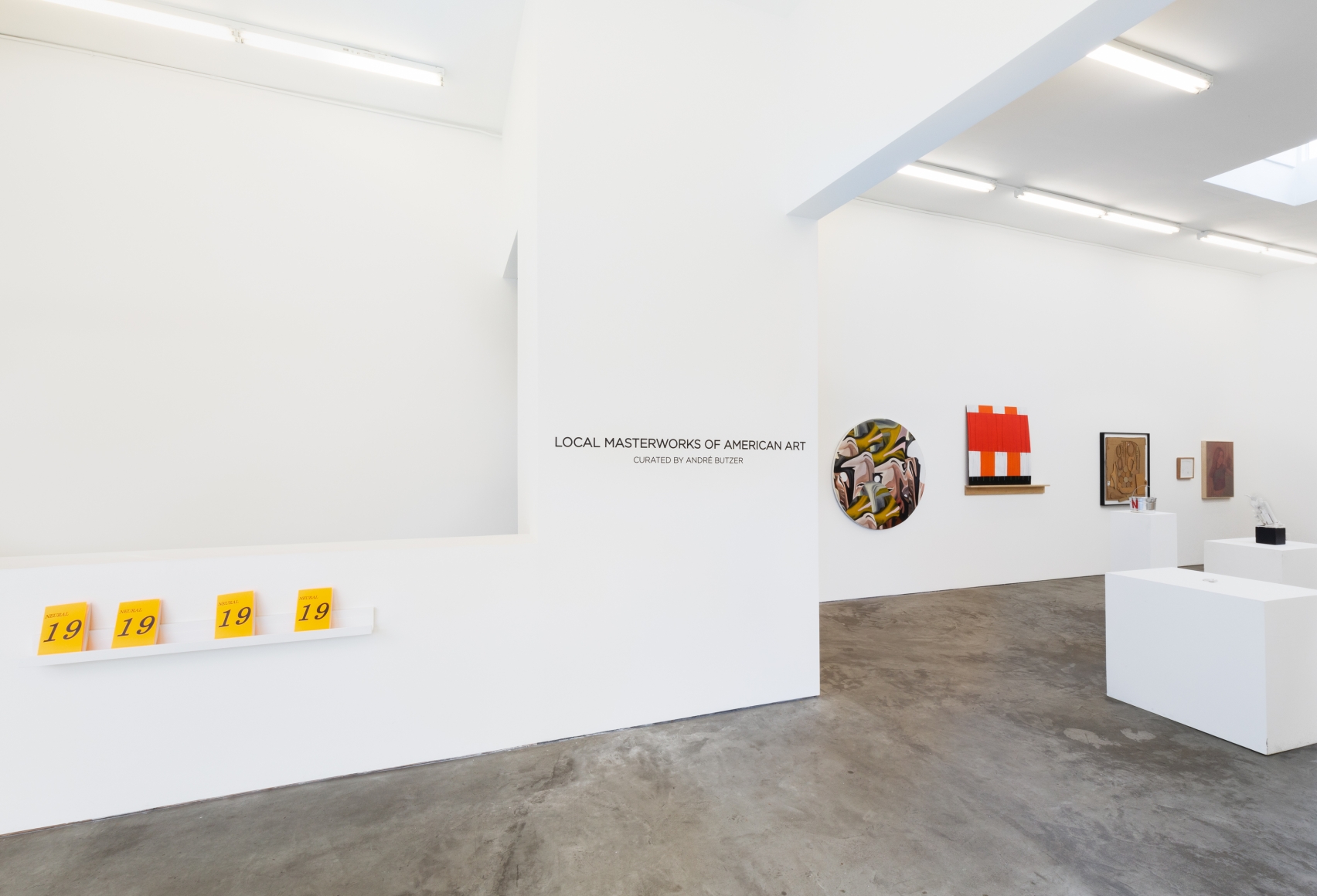 Local Masterworks of American Art, Curated by André Butzer, 2020, Nino Mier Gallery, Los Angeles, Installation view.