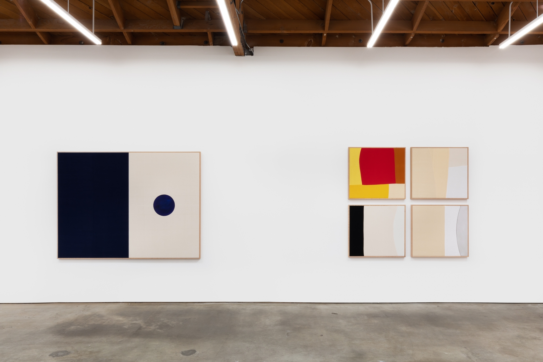 Installation View of Ethan Cook: Arenas (October 24–November 21, 2020). Nino Mier Gallery, Los Angeles, CA
