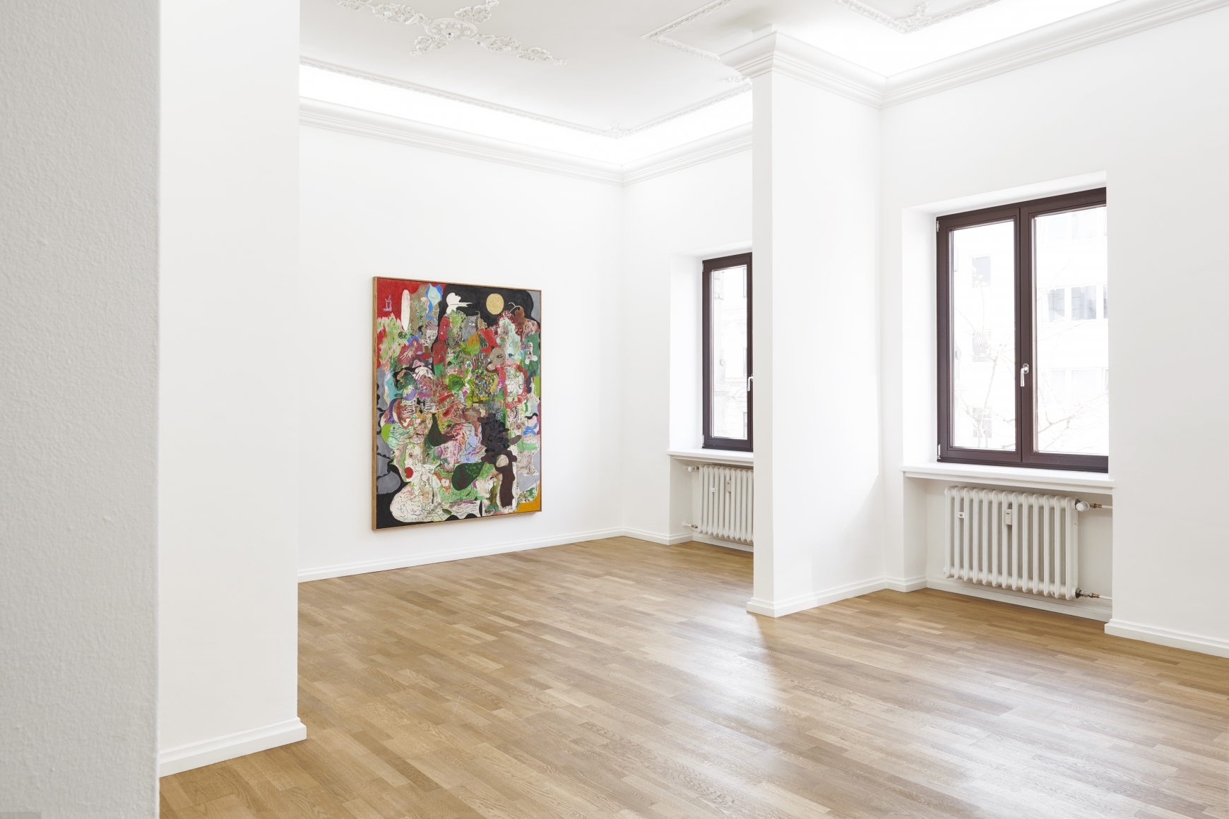 Installation view of Michael Bauer: New Paintings (April 19-22, 2018) at Salon Nino Mier, Cologne
