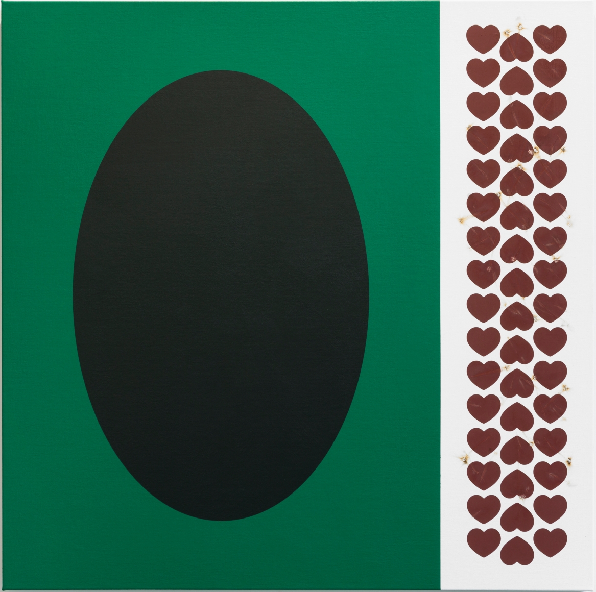 Thomas Wachholz, “MATCHBOX” #1, 2019, Acrylic and red phosphorus, binder on canvas, 39 3/8 x 39 3/8 x 1 3/8 in (100 x 100 x 3.5 cm), TW19.001