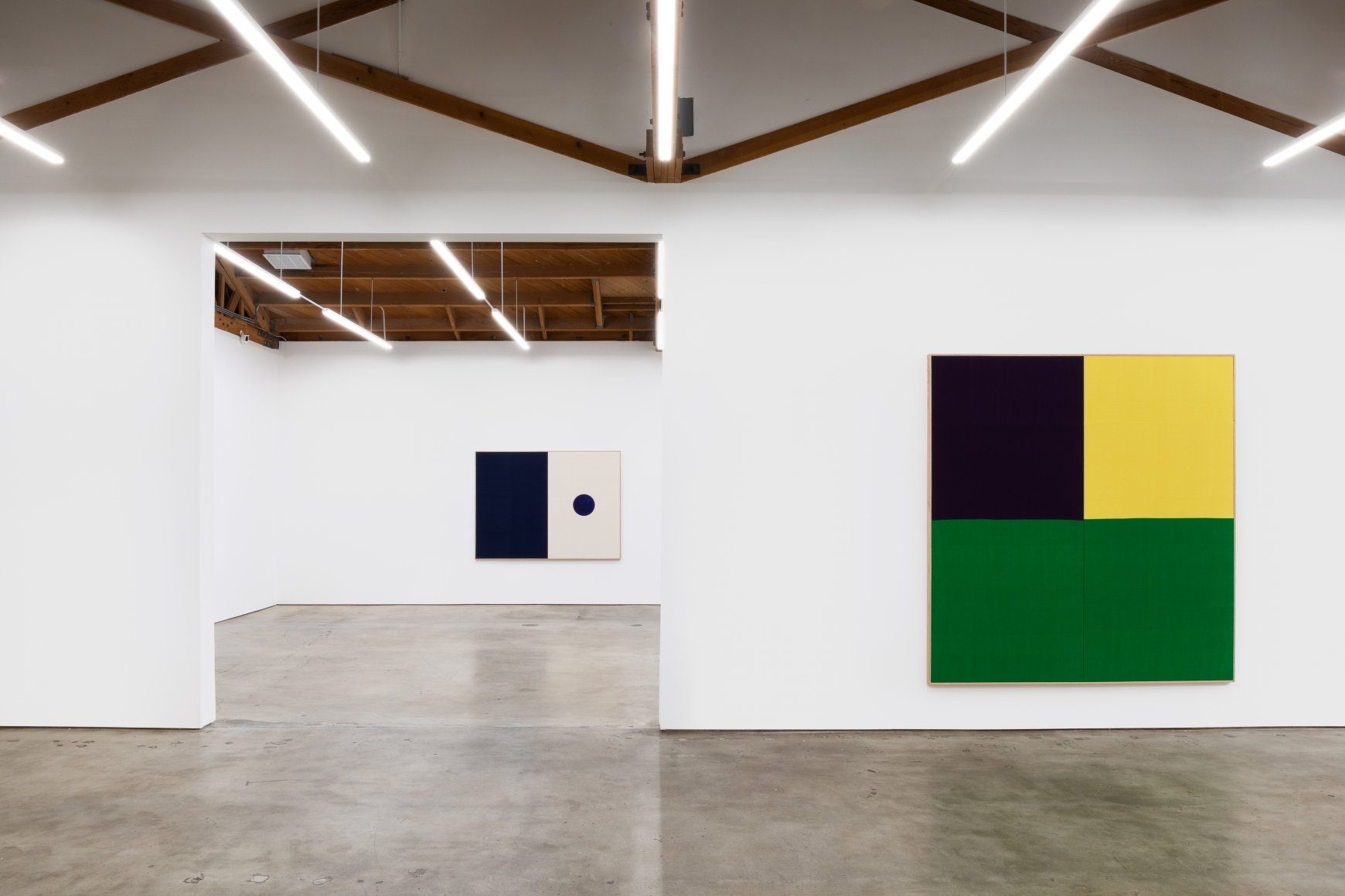 Installation View of Ethan Cook: Arenas (October 24–November 21, 2020). Nino Mier Gallery, Los Angeles, CA