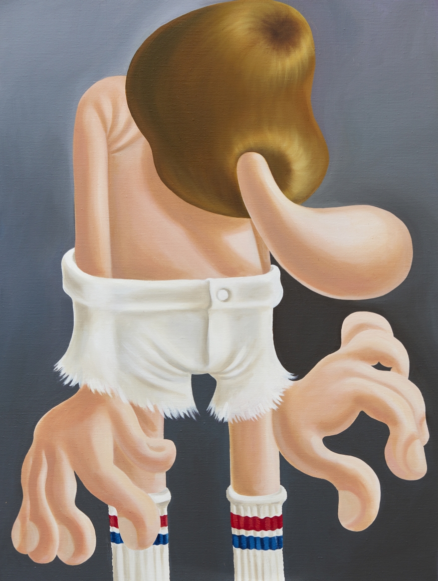 Louise Bonnet The Tube Socks, 2016 Oil on canvas 30 x 40 in 76.2 x 101.6 cm (LB16.056)