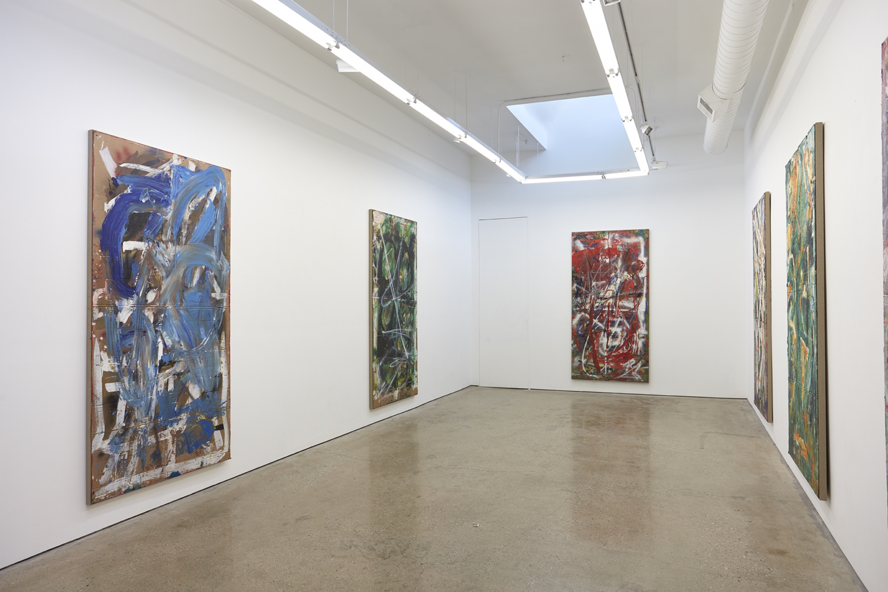 Installation View 1 of Spencer Lewis Evil Baby Bully Part Object Paintings (October 8 – November 19, 2016) Nino Mier Gallery, Los Angeles, CA