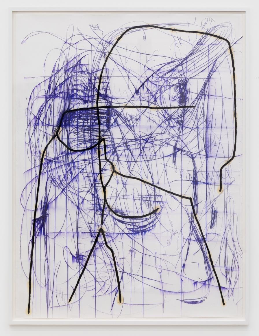 Jana Schröder, PR2, 2017. Copying pencil and oil on paper, 79 x 59 in, 200 x 150 cm (JSR17.065)