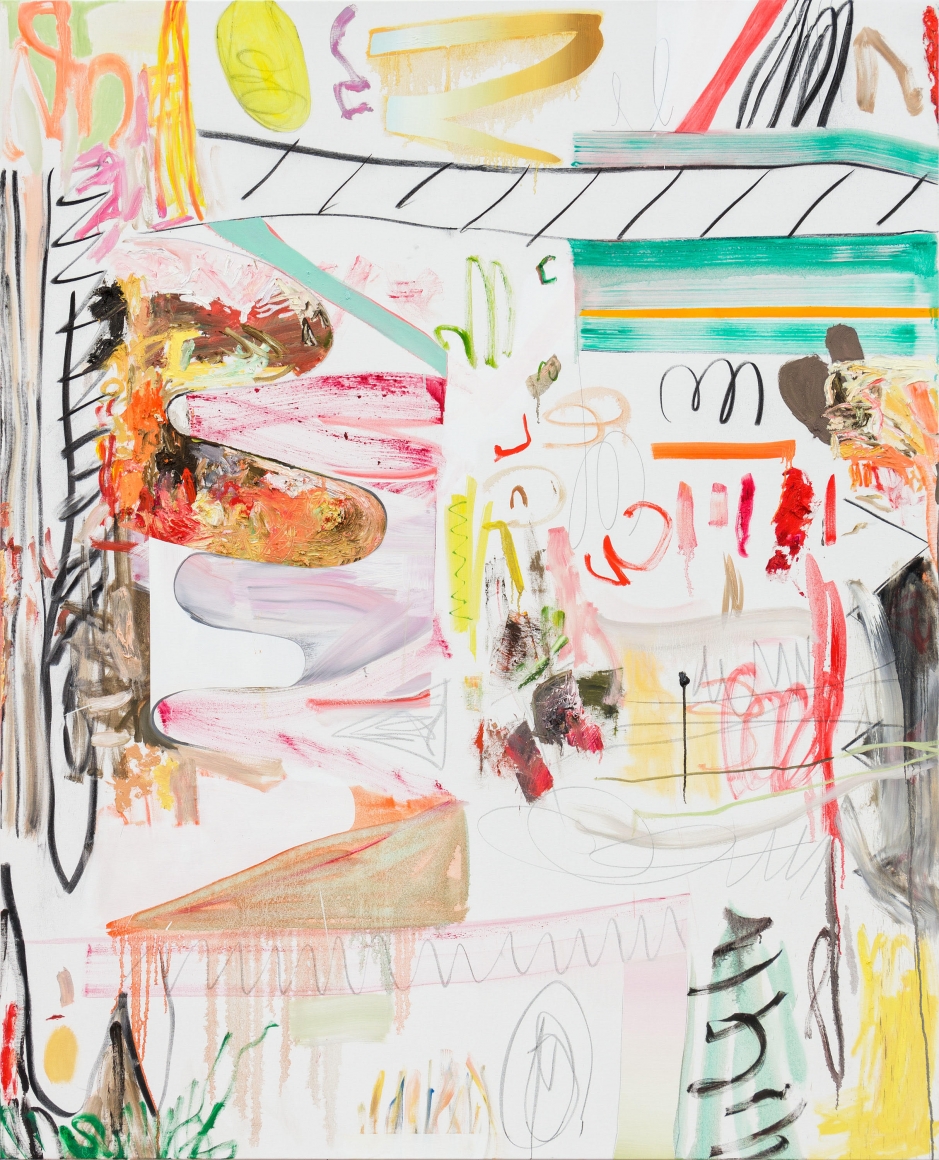 Andreas Breunig, Body Possibility 2, 2020. Oil, graphite, charcoal on canvas, 82 5/8 x 66 7/8 in, 210 x 170 cm (ABR20.002)