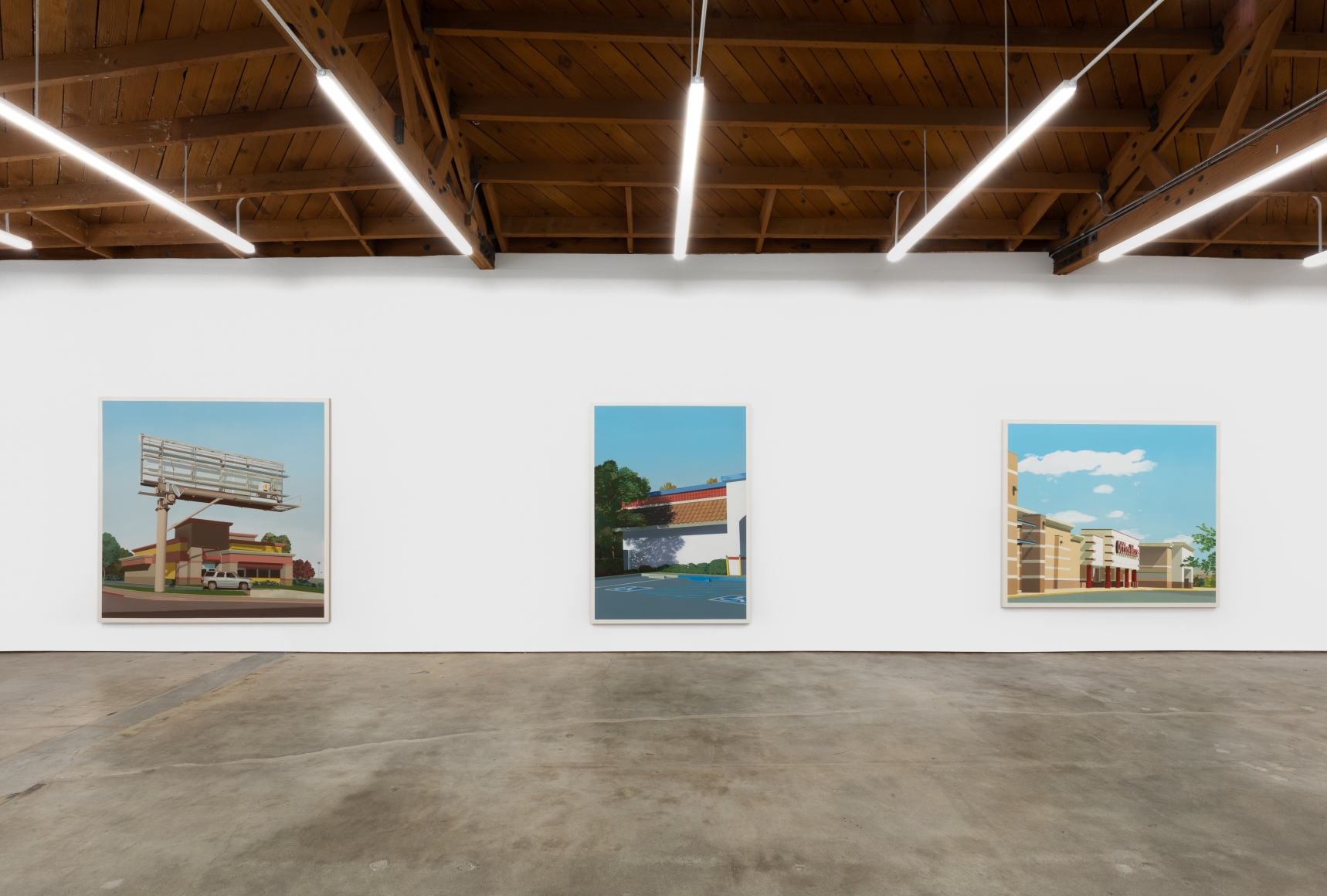 Installation View of "Phillips Ranch Road", "Manzanita Avenue", and "Los Coyotes Way"