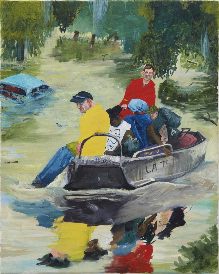 Celeste Dupuy-Spencer Cajun Navy, 2016, 2017 Oil on canvas 16 x 19 in 40.6 x 50.8 cm (CDS17.010)