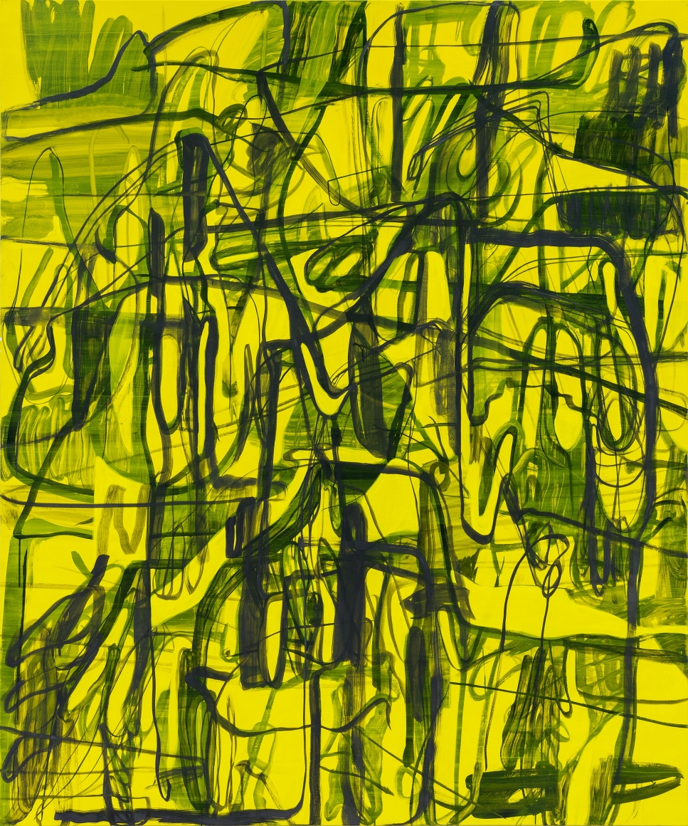 Jana Schröder, Kadlites L19, 2019, Acrylic, graphite and lead on canvas, 94 1/2 x 78 3/4 in (240 x 200 cm), JSR19.020