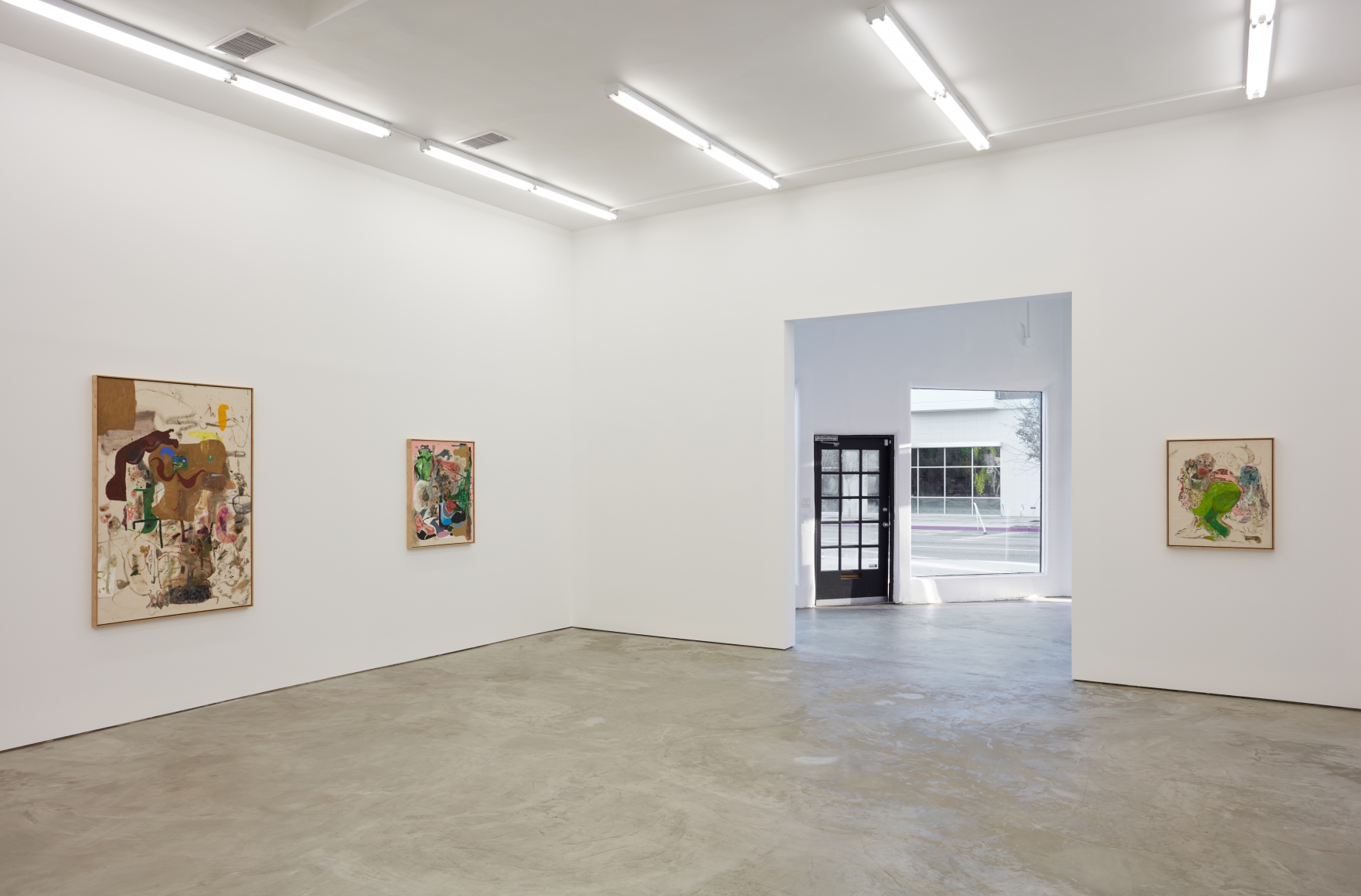Installation view 2 of Michael Bauer: Soft Paintings (Bearnaise) (January 27 – March 11, 2017), Nino Mier Gallery, Los Angeles