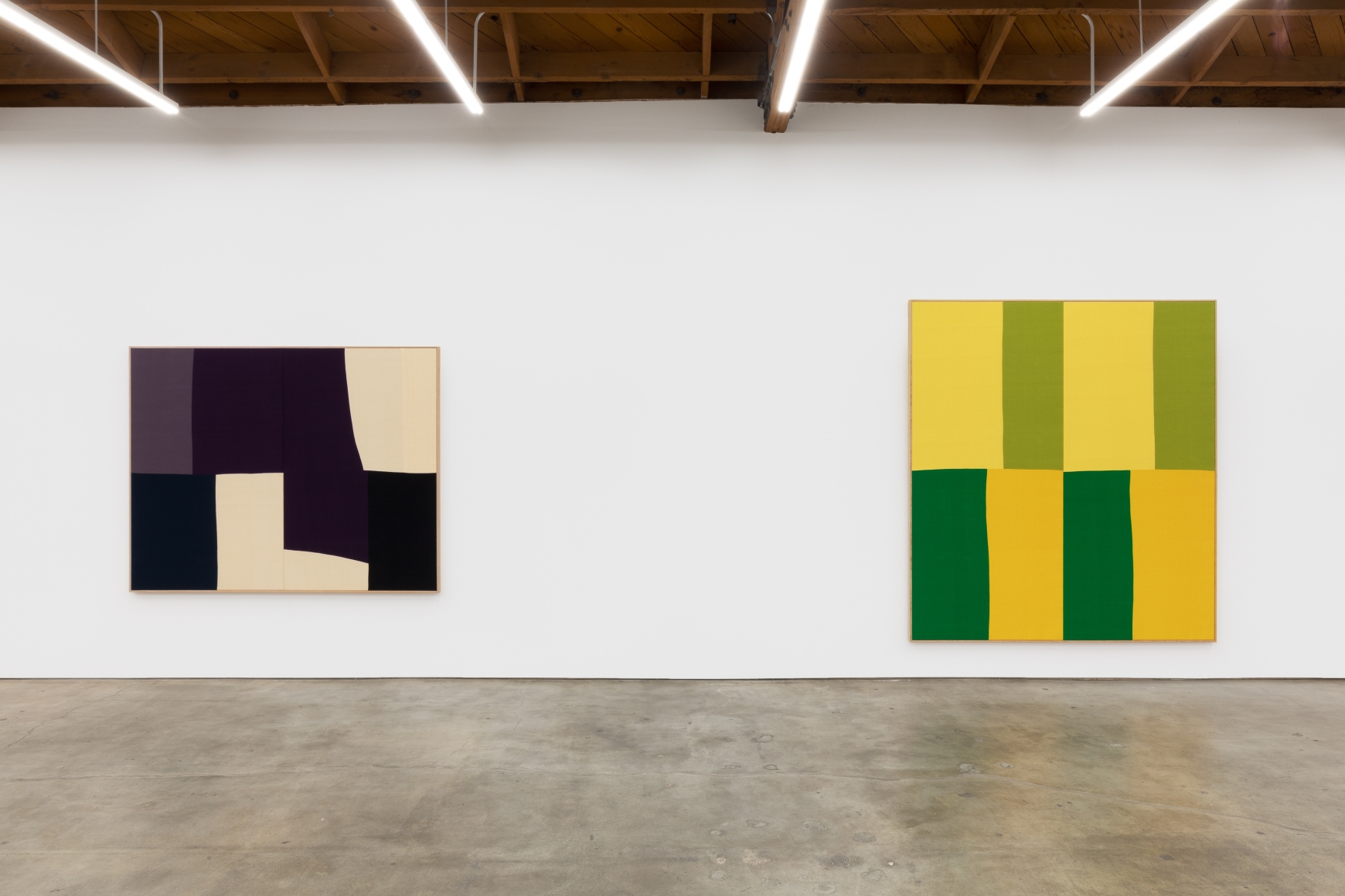 Installation View of Ethan Cook: Arenas (October 24–November 21, 2020). Nino Mier Gallery, Los Angeles, CA