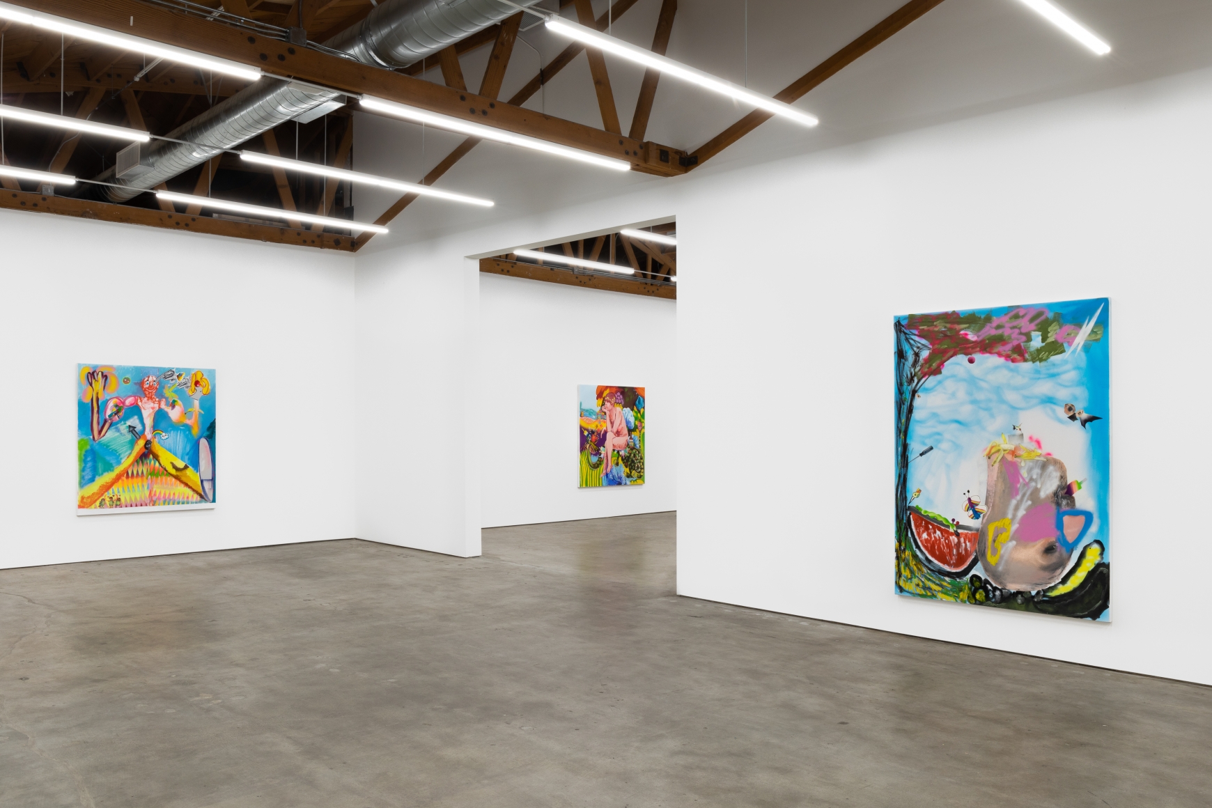 Installation View 8 of Alessandro Pessoli The Woodstock's Boy (November 9–December 21, 2019), Nino Mier Gallery, Los Angeles, CA
