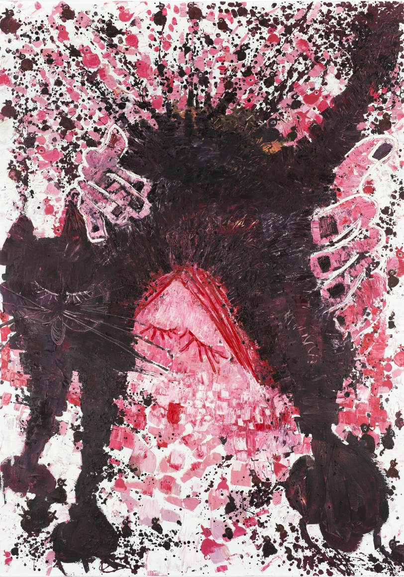 Bendix Harms Nichttöten durch Weggucken, 2018 Oil on canvas 82 5/8 x 59 1/8 in 210 x 150 cm (BHA19.012)