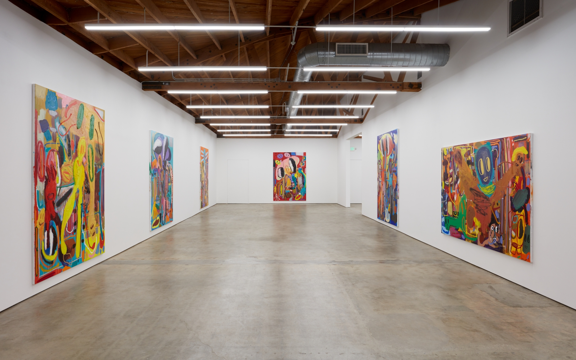 Installation View of "Goethe komischer Mann" (2019) from the Entrance