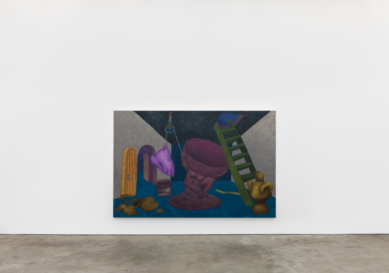 Installation View of "Escape Plan (Attic Door)"