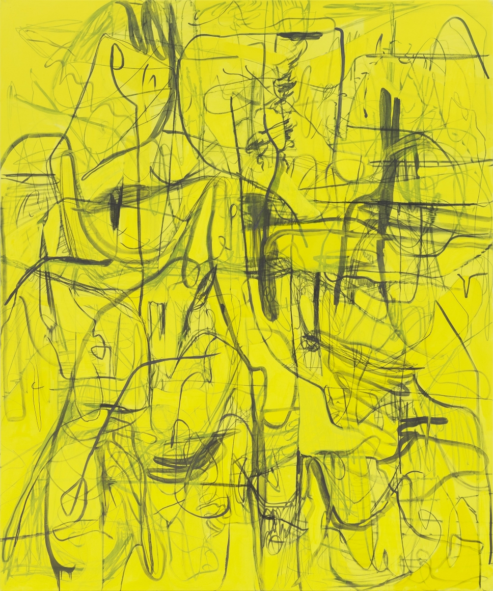Jana Schröder, Kadlites L5, 2018. Acrylic, graphite and lead on canvas, 94 1/2 x 78 3/4 in, 240 x 200 cm (JSR19.008)