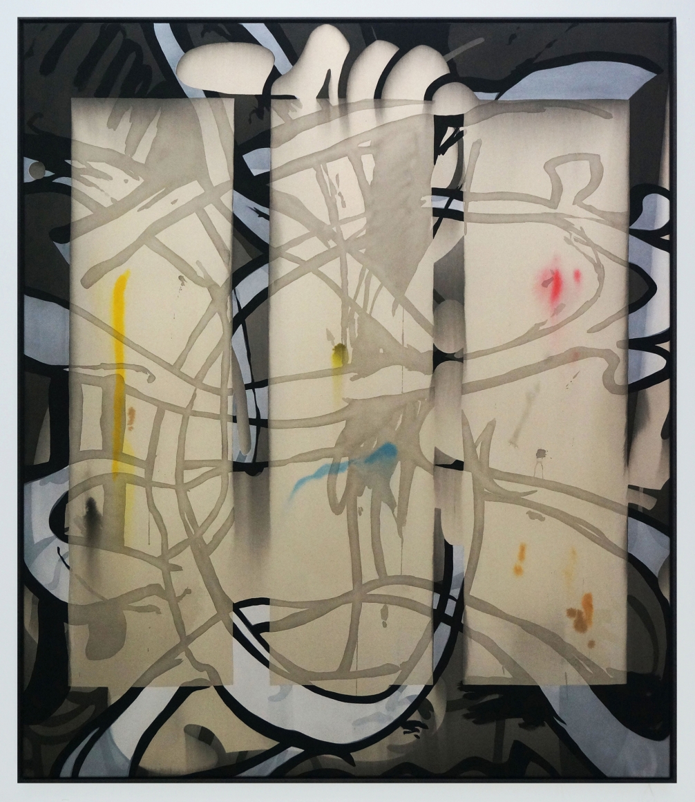 Jan-Ole Schiemann, CT4 (III), 2015. Ink and acrylic on canvas, 55.1 x 47.2 in, 140 x 120 cm (JS15.059)