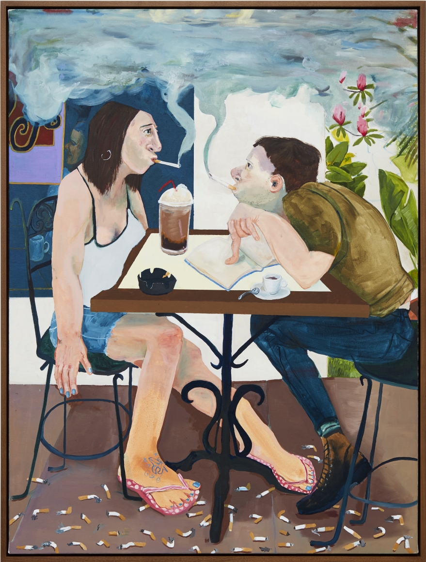 Celeste Dupuy-Spencer Me and Brandi, Goodbye Brandi, 2016 Oil on linen 48 x 36 x 1 1/2 in 121.9 x 91.4 x 3.8 cm (CDS16.011)