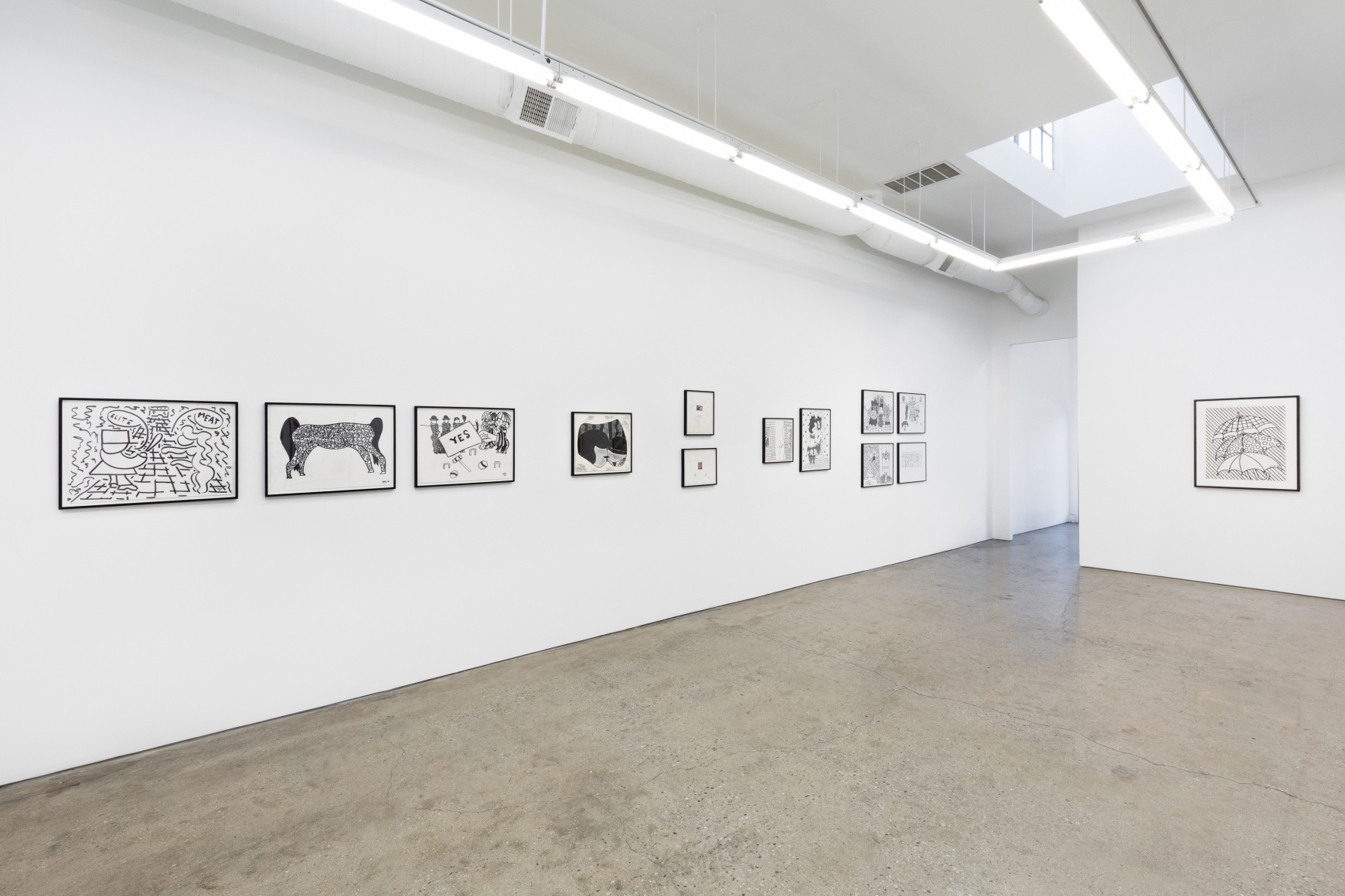 Installation View of William N. Copley, Drawings 1964–1991 (February 15–March 13, 2020) Nino Mier Gallery, Los Angeles, CA