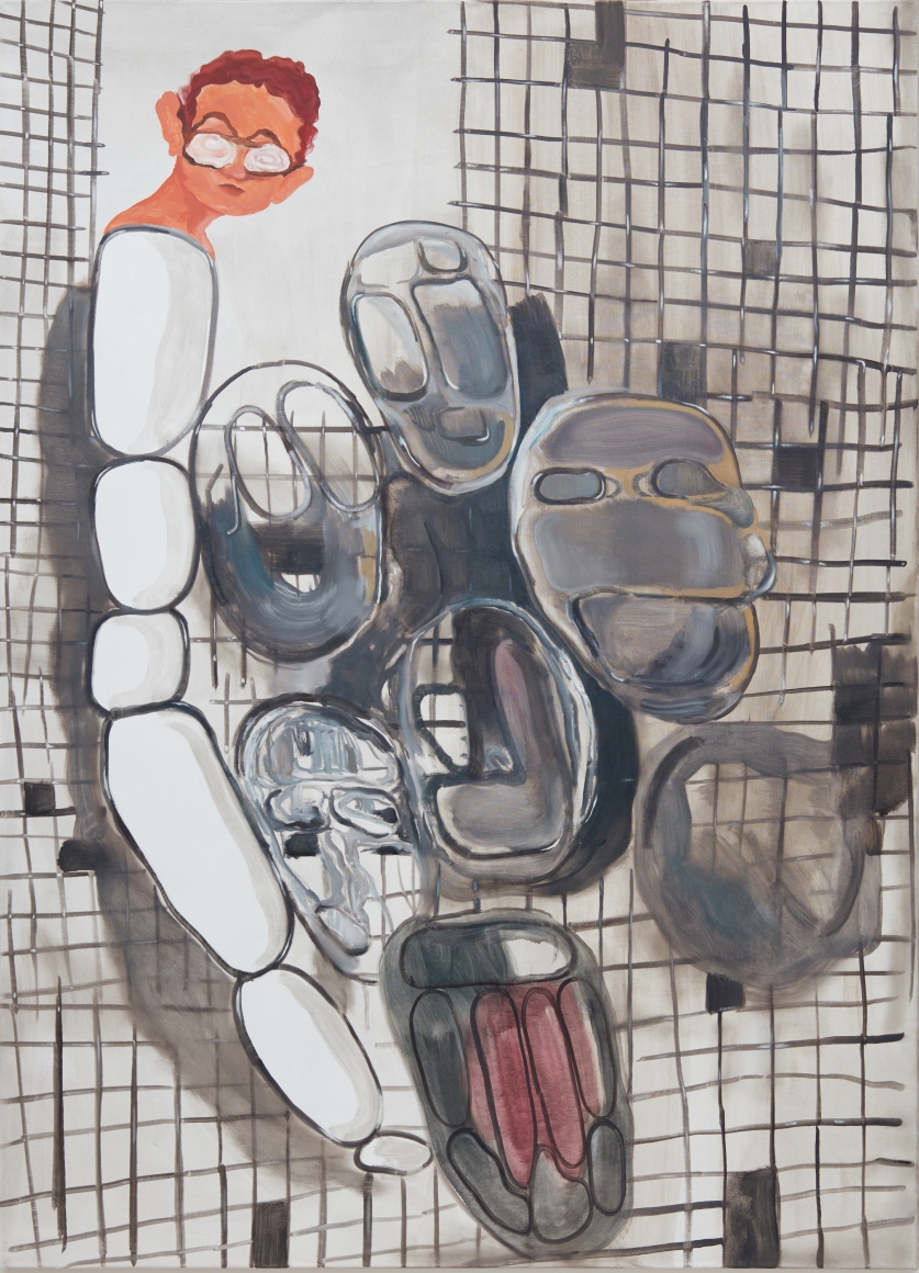Tomasz Kowalski Crossword, 2018 Oil on canvas 86 5/8 x 63 x 1 5/8 in 220 x 160 x 4 cm (TKO18.007)