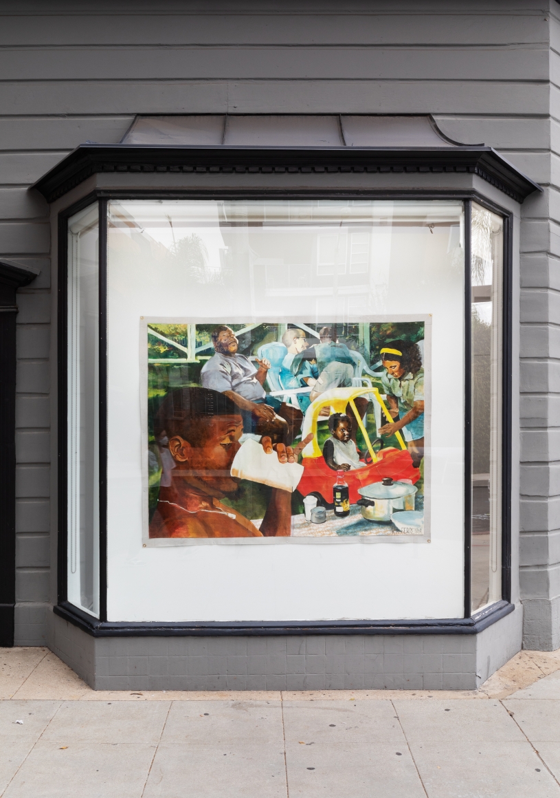 Installation View 1 of Kareem-Anthony Ferreira: First Foundation (September 12–October3, 2020). Nino Mier Gallery, Los Angeles, CA