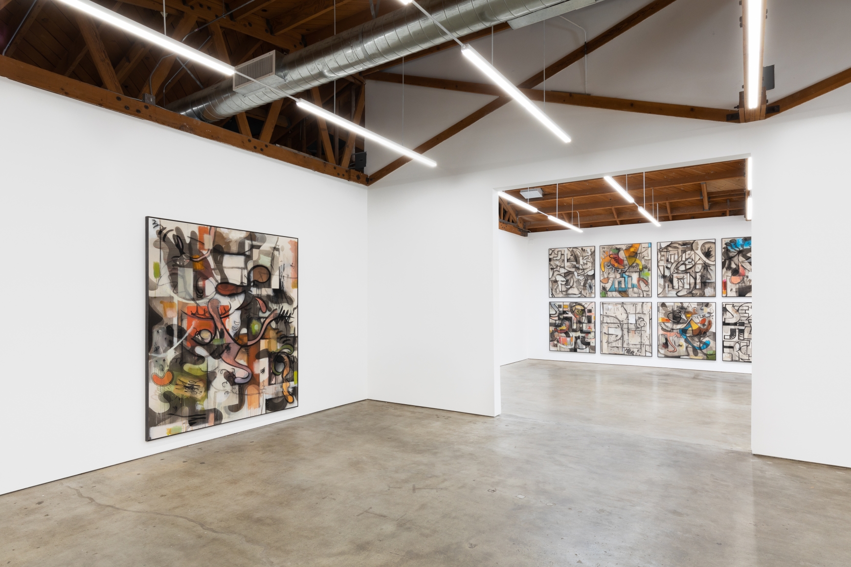 Installation View 9 of Jan-Ole Schiemann's Paintings Have Feelings Too (February 15–March 13, 2020). Nino Mier Gallery, Los Angeles, CA