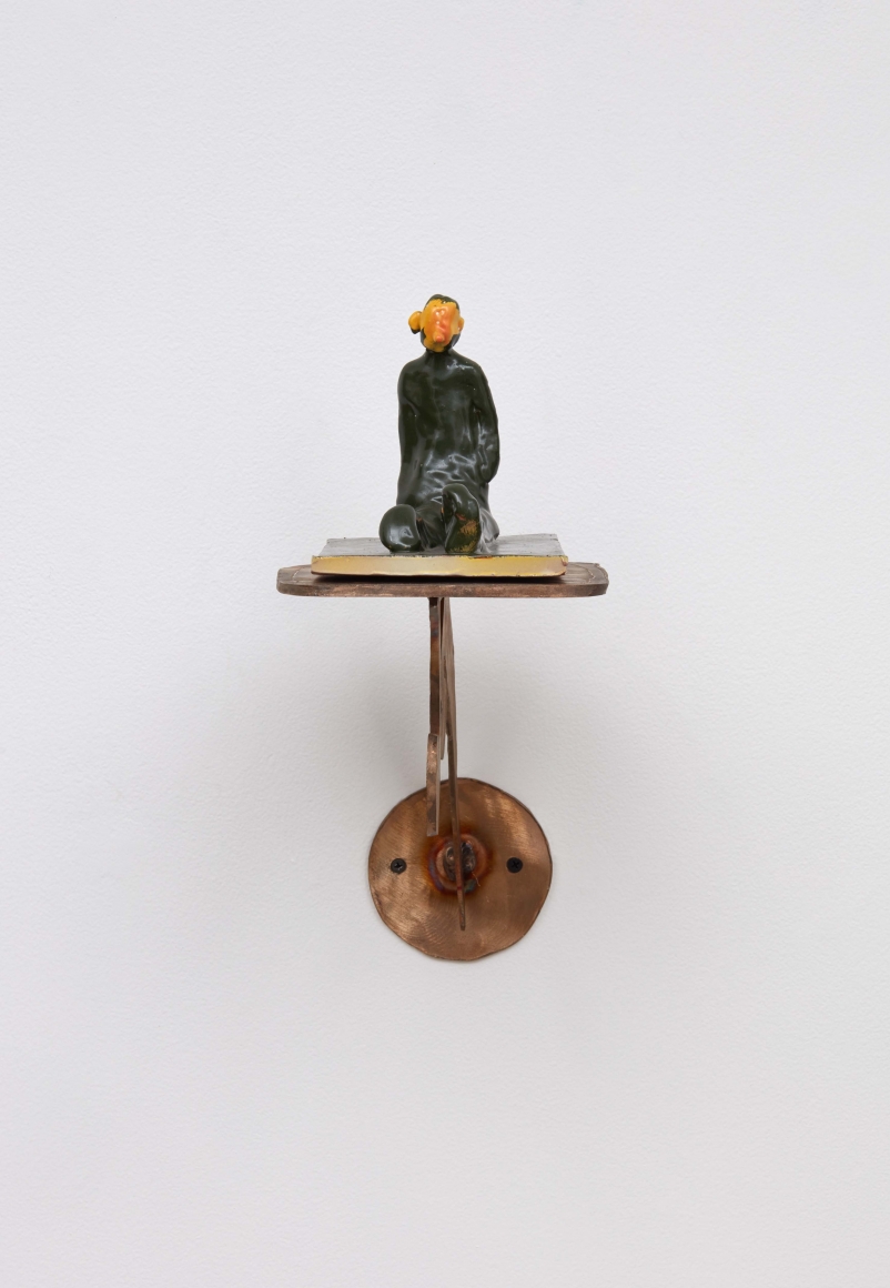 Alessandro Pessoli Green Men, 2012 Painted Majolica 6 x 9 1/2 x 5 in 15.2 x 24.1 x 12.7 cm (AP12.003)