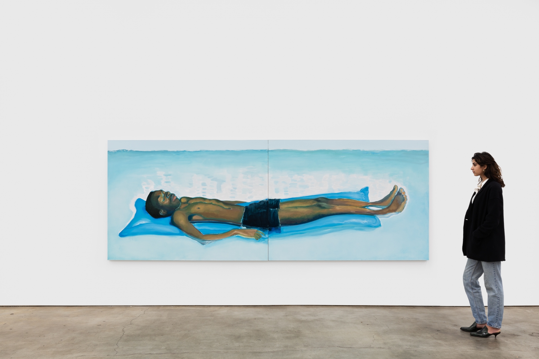 Installation View of Jonathan Wateridge: Inland Water (February 16-March 17, 2021) Nino Mier Gallery, Los Angeles, CA