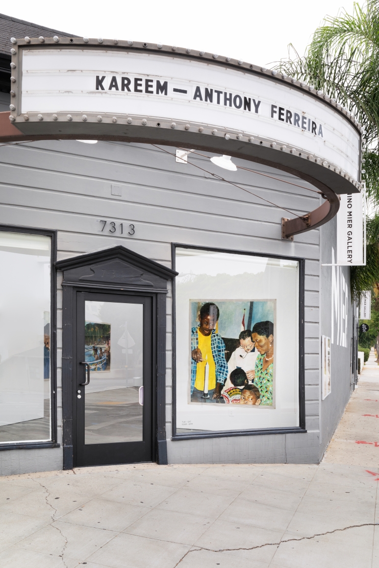 Installation View 2 of Kareem-Anthony Ferreira: First Foundation (September 12–October3, 2020). Nino Mier Gallery, Los Angeles, CA