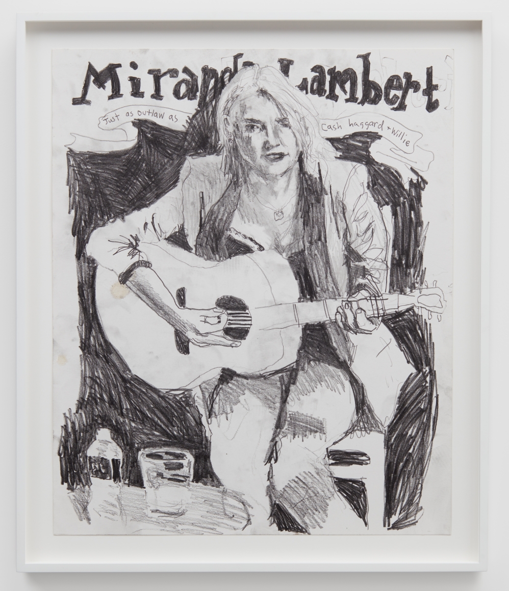 Celeste Dupuy-Spencer Miranda Lambert, Run Daddy Run, 2018 Pencil on paper 17 x 14 in 43.2 x 35.6 cm (CDS18.005)
