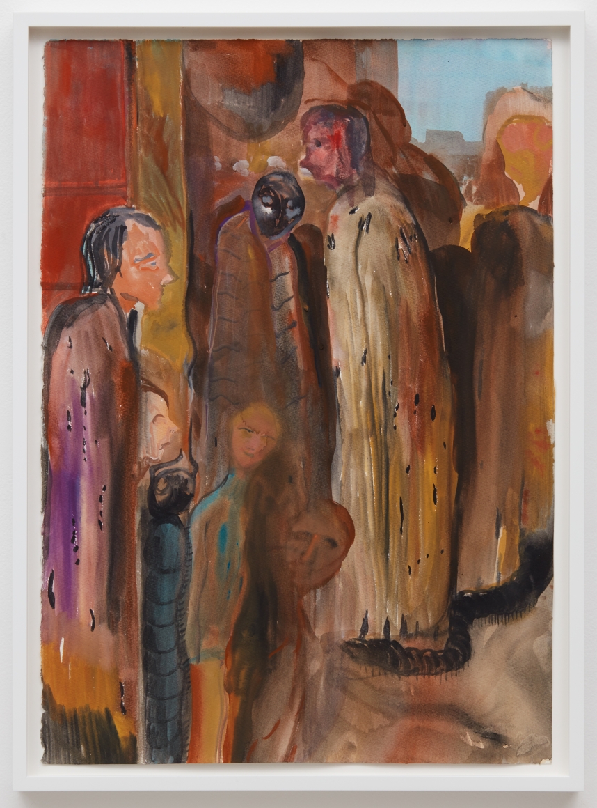 Tomasz Kowalski, Untitled, 2018. Watercolor on paper, 24 x 17 in, 61 x 43.2 cm (TKO18.018)