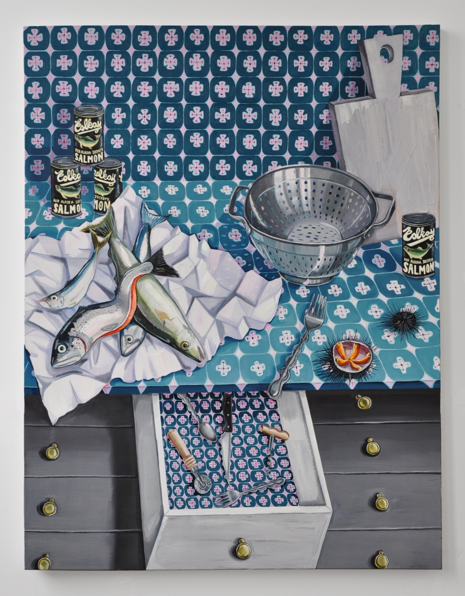Nikki Maloof The Night Kitchen, 2020 Oil on canvas 68 x 52 in 172.7 x 132.1 cm (NMA20.003)