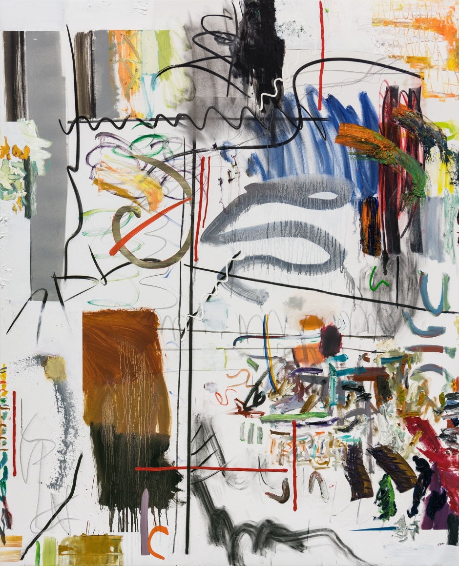 Andreas Breunig, Hi_LoRes_57, 2019. Oil, Graphite and Charcoal on Canvas, 82 5/8 x 66 7/8 in, 210 x 170 cm (ABR19.009)
