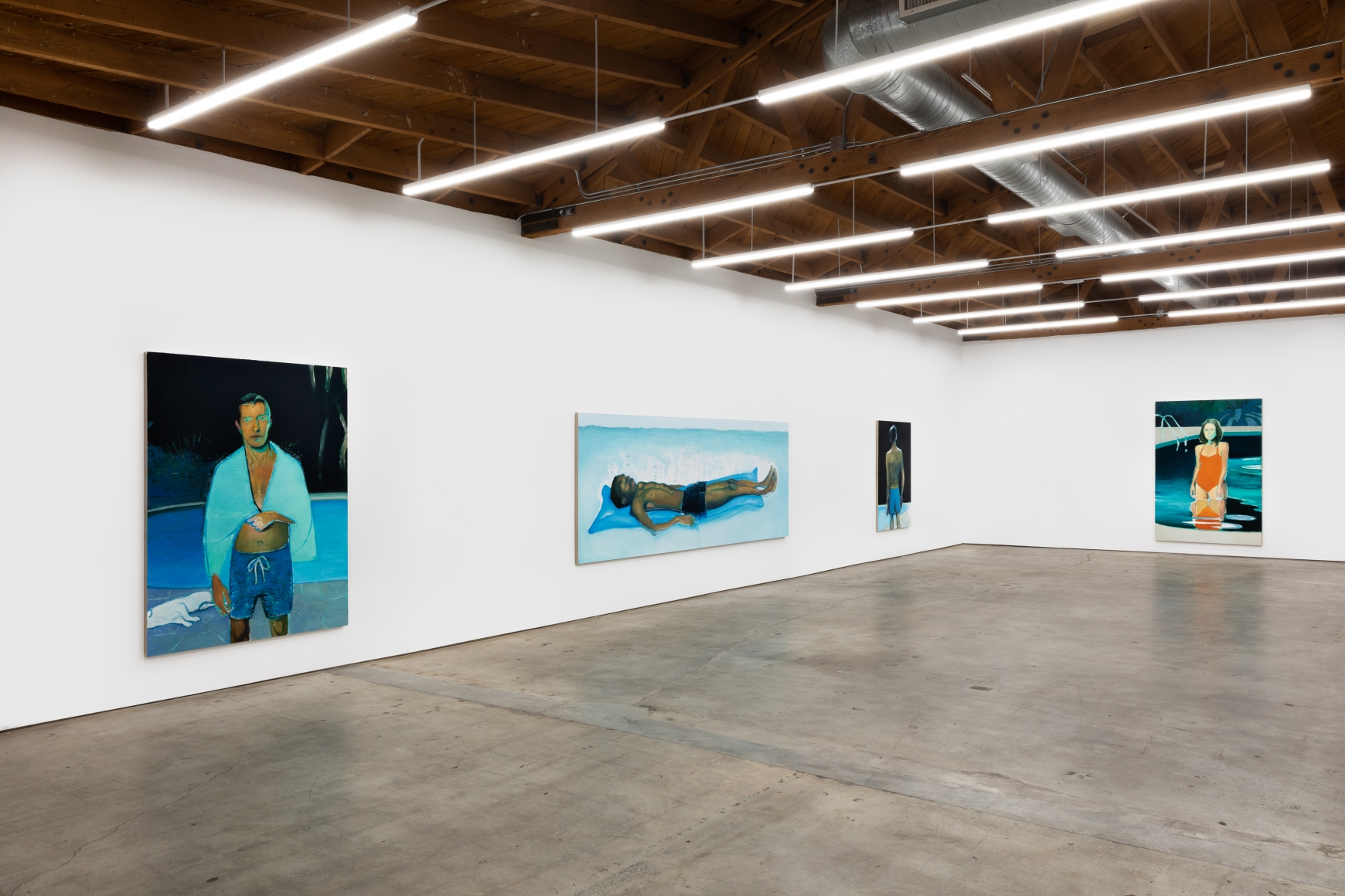 Installation View of Jonathan Wateridge: Inland Water (February 16-March 17, 2021) Nino Mier Gallery, Los Angeles, CA