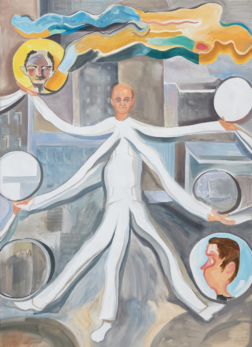 Tomasz Kowalski, Maxwell's Deamon, 2018. Oil on canvas, 98 3/8 x 70 7/8 x 1 5/8 in, 250 x 180 x 4 cm (TKO18.008)
