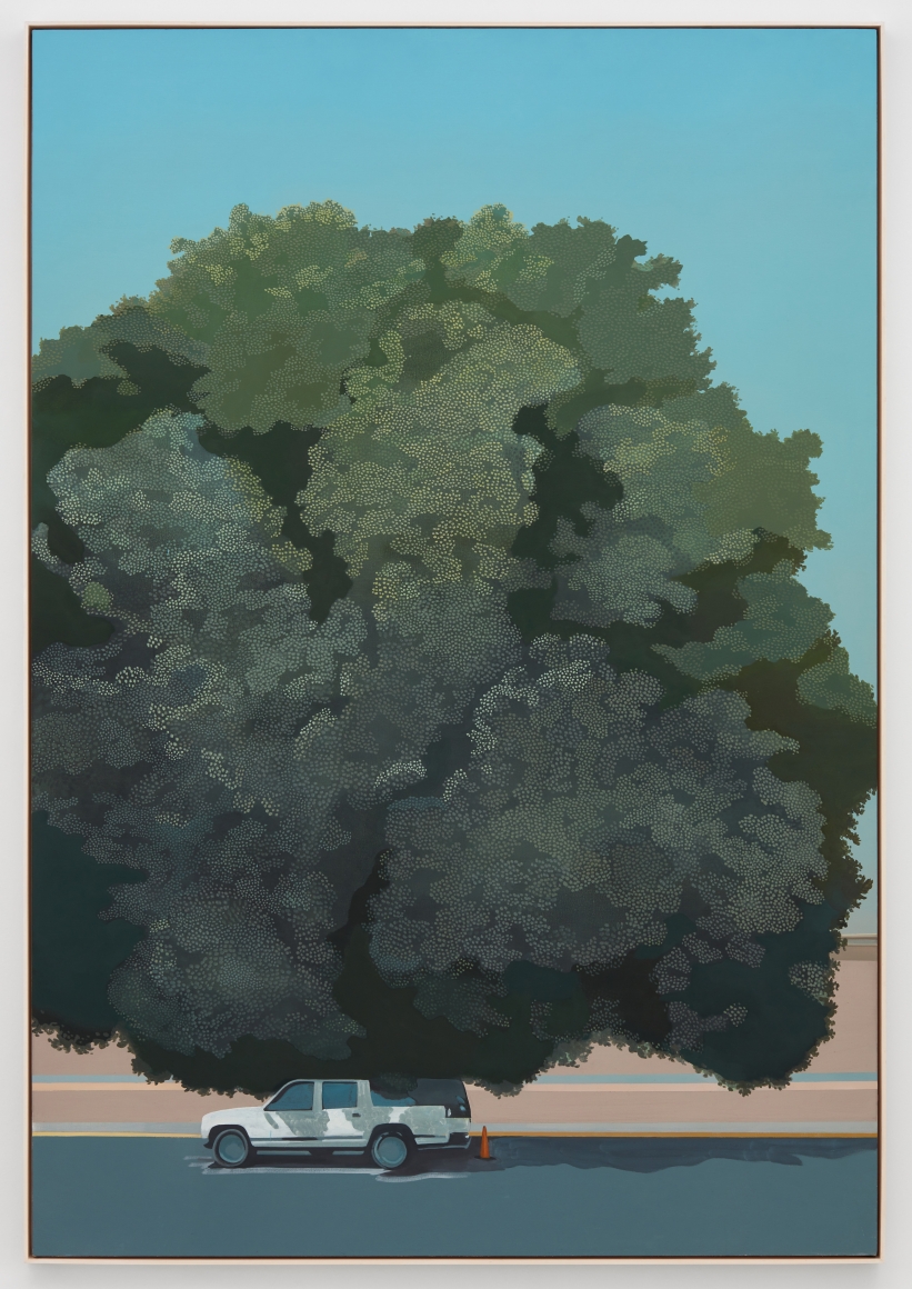 Jake Longstreth, Brentwood, 2018. Oil on muslin unframed, 79 x 55 in (JLO18.005)