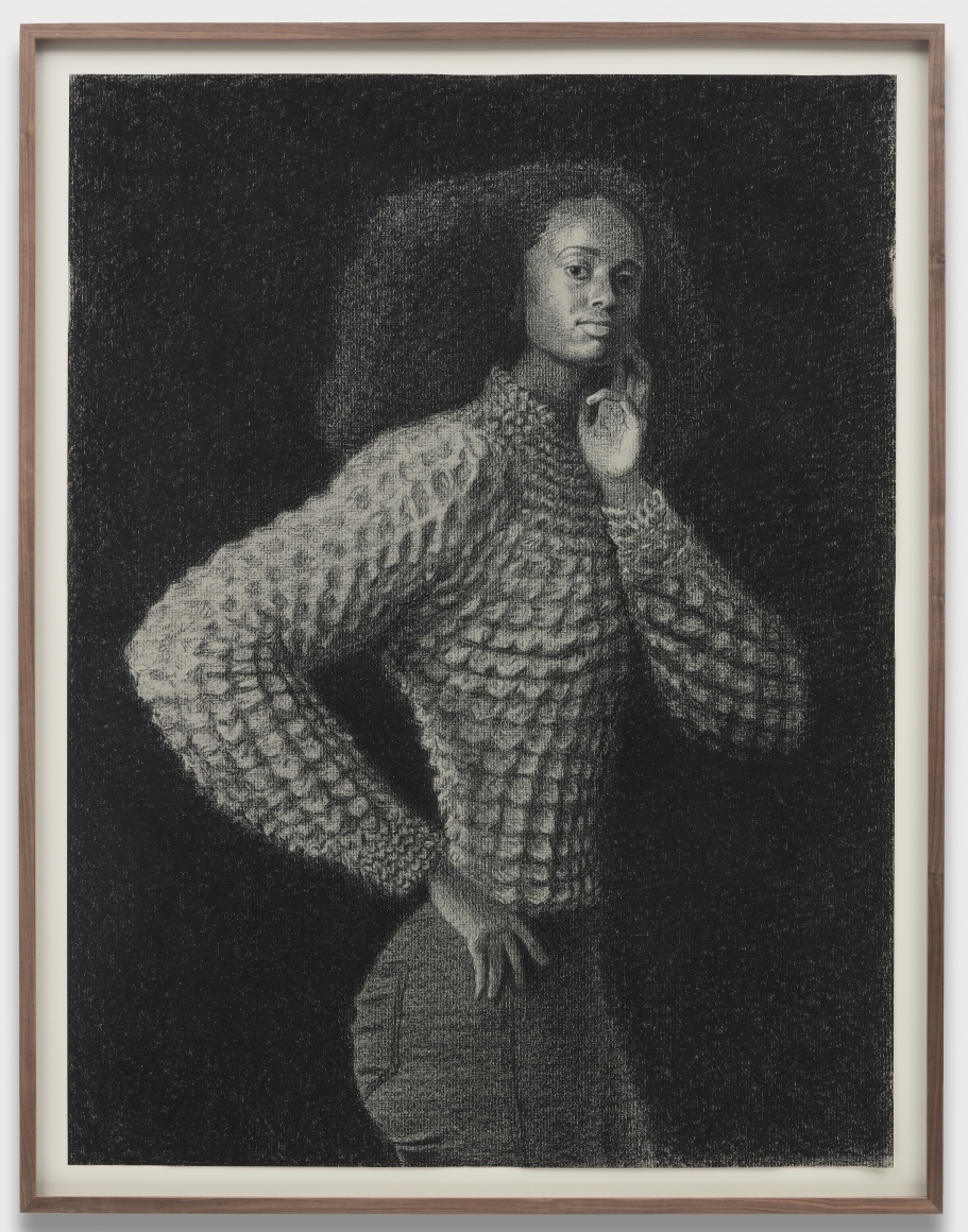 Jansson Stegner Emaani II, 2020 Chalk on paper 48 x 36 in 121.9 x 91.4 cm (JAS20.006)