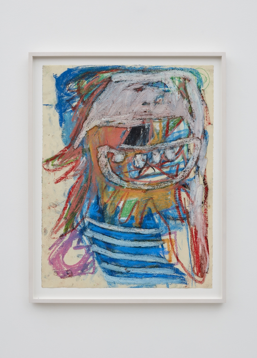 Anke Weyer, Untitled, 2017. Oil pastel and oil stick on paper 25 x 19 in 63.5 x 48.3 cm (AW17.010)