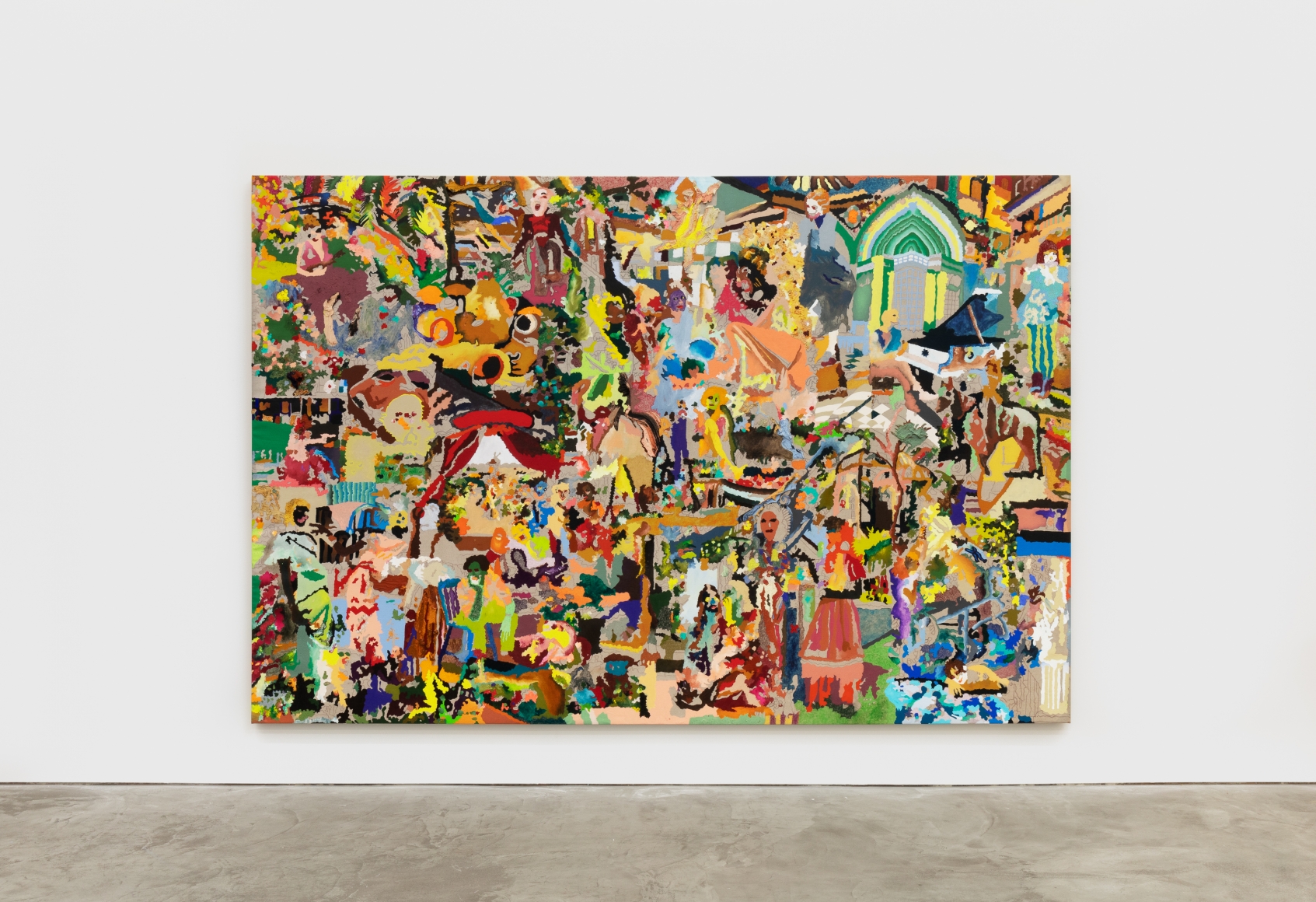 Cindy Phenix Conceivable Improvised Perspectives About the Future, 2020 Oil and pastel on linen 96 x 144 in 243.8 x 365.8 cm (CP20.007)