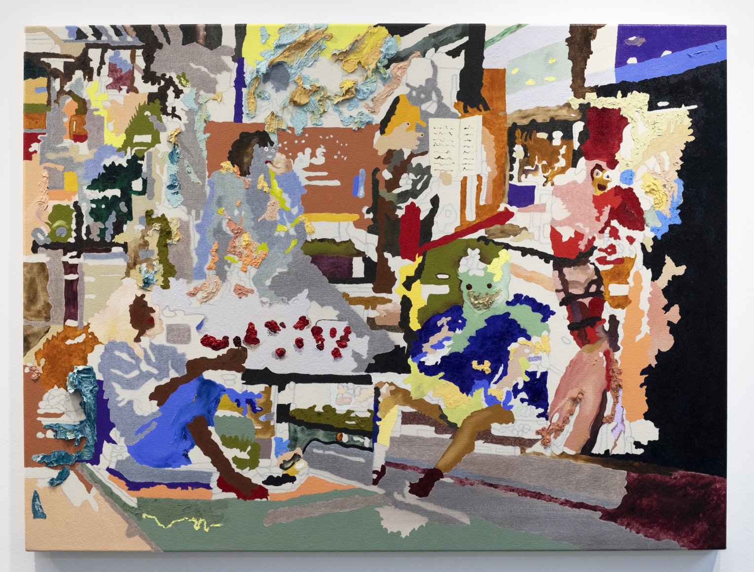 Cindy Phenix, Undefined Irritable Sort, 2019. Oil and pastel on canvas, 36 x 48 in, 91.4 x 121.9 cm (CP19.001)
