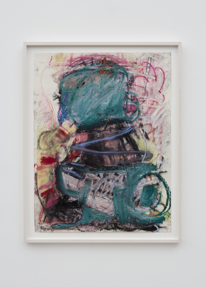 Anke Weyer, Untitled, 2017, Oil pastel and oil stick on paper, 25 x 19 in, 63.5 x 48.3 cm (AW17.011)